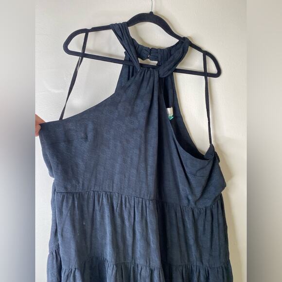 Anthropologie Lavinia Keyhole Tank‎ Top Blouse Small Black plus size  Halter 3x - Picture 4 of 7